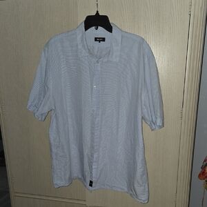 Dkny White Button Down Shirt Classic Top